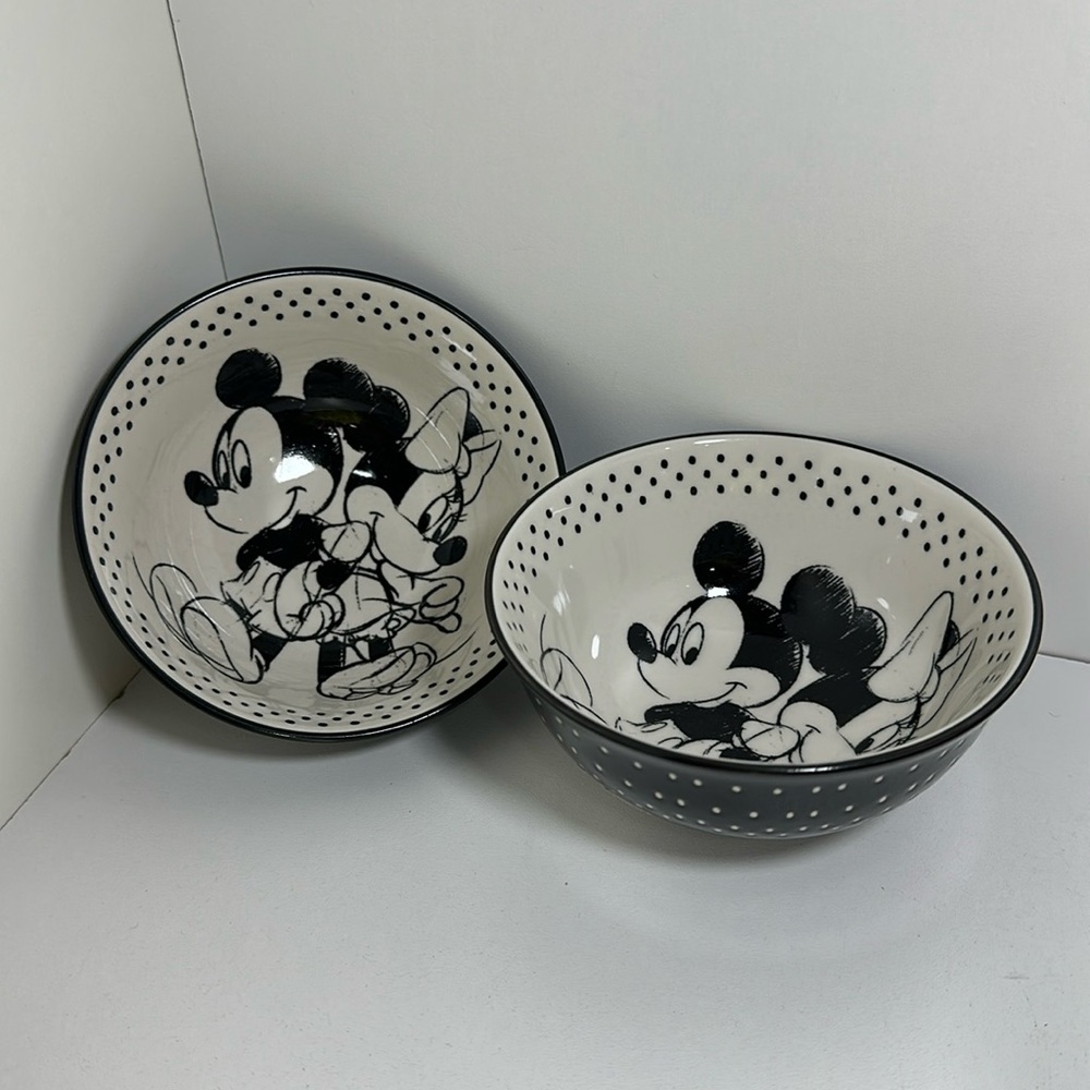 Zrike Mickey and Minnie Best Friends Bowls set of 2